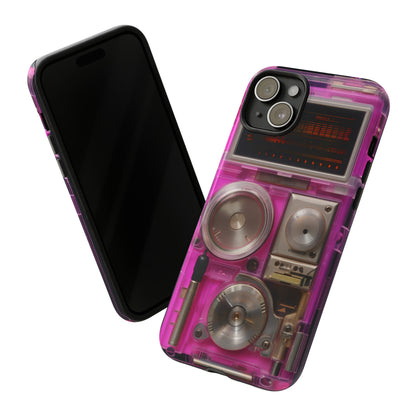 Cyberpunk Techno Gadget Walkman: Retro-Futuristic Premium Tough Phone Case | Iconic Style for iPhone, Samsung Galaxy, and Google Pixel