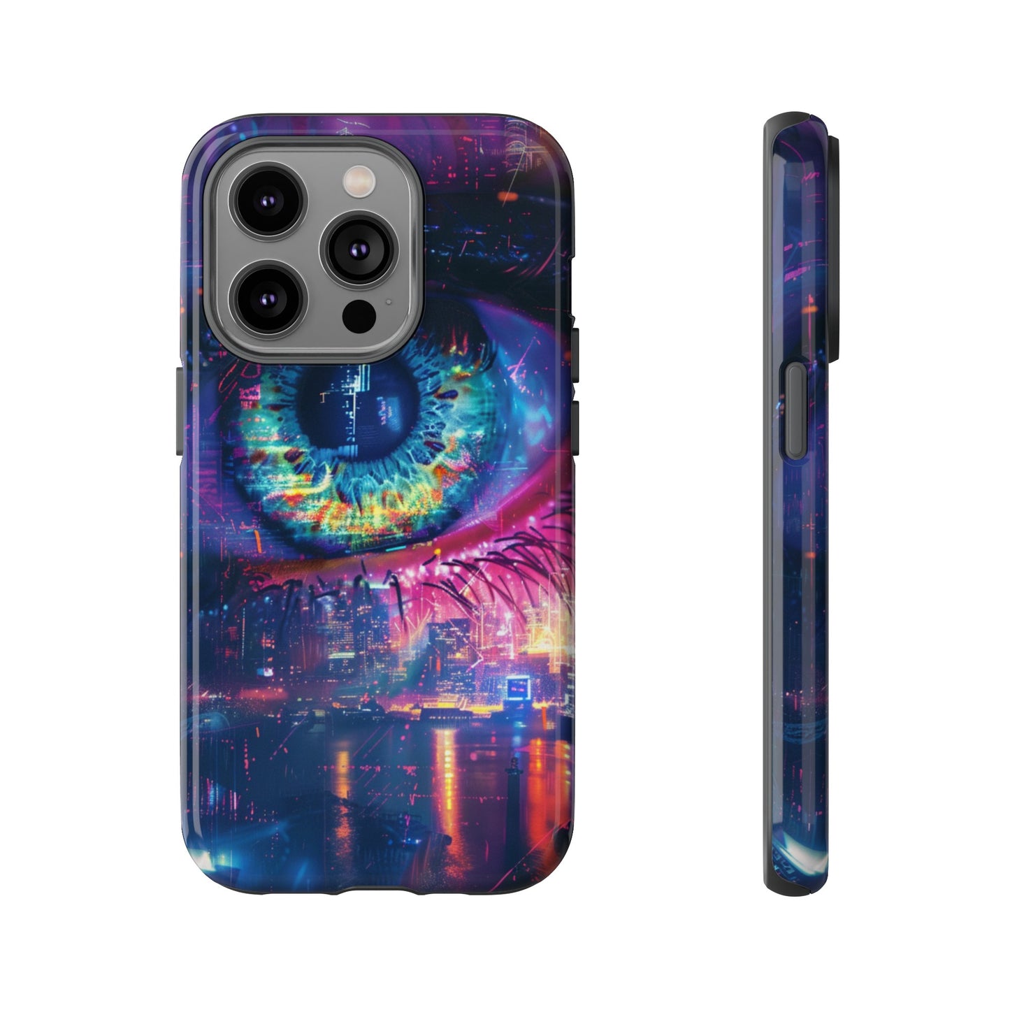 Eye of the Beholder Cyberpunk Art Phone Case