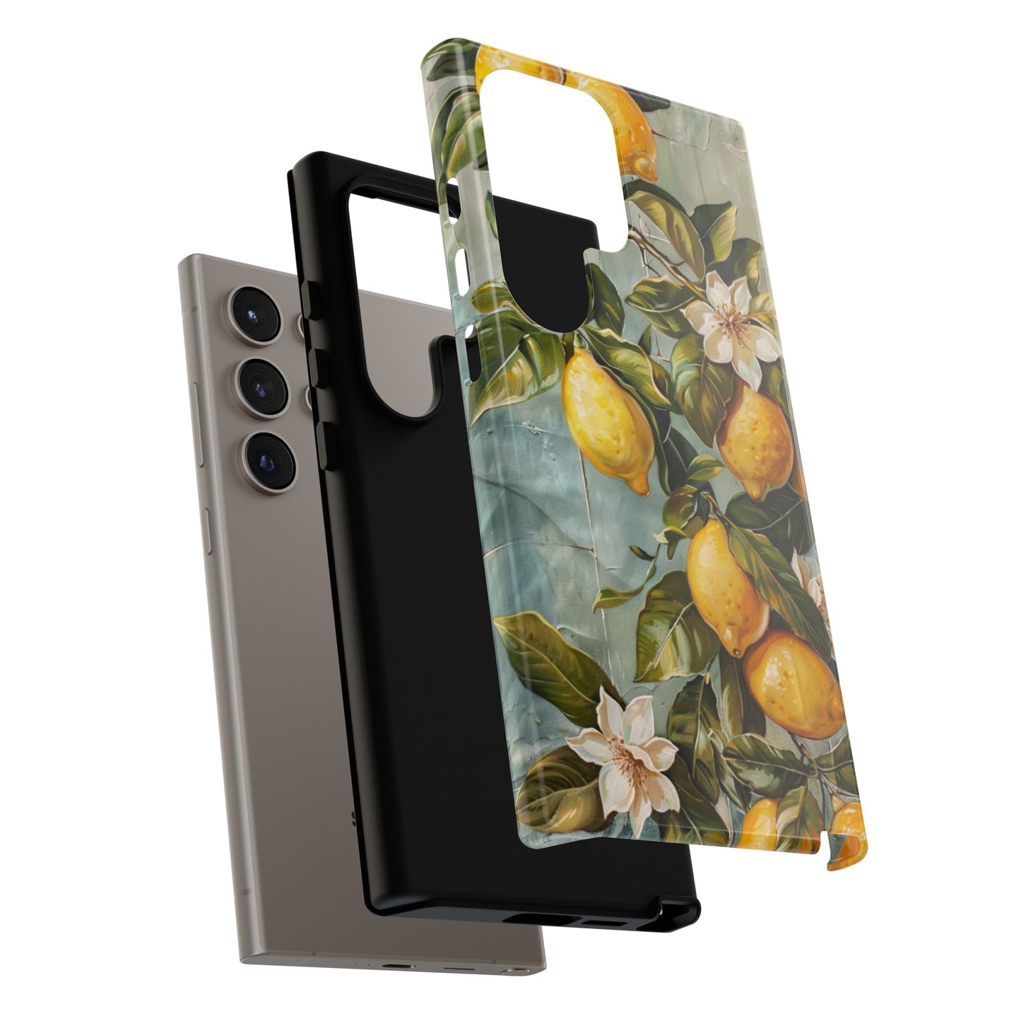 Mediterranean Lemon Tile Oil Painting iPhone 13 Case