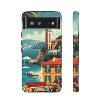 Midcentury French Riviera Landscape Painting Phone Case