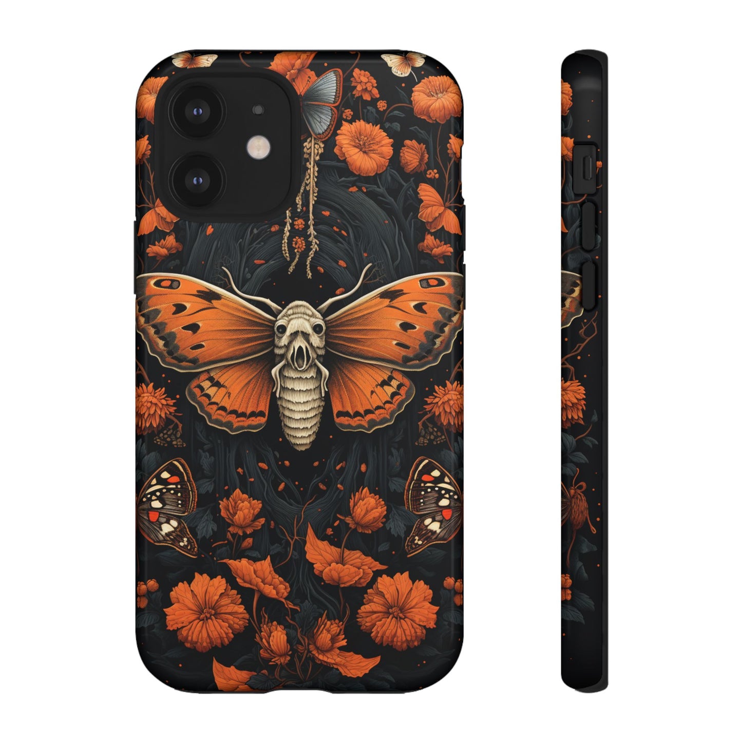 Eerie Elegance Halloween Goth Moth Phone Cover