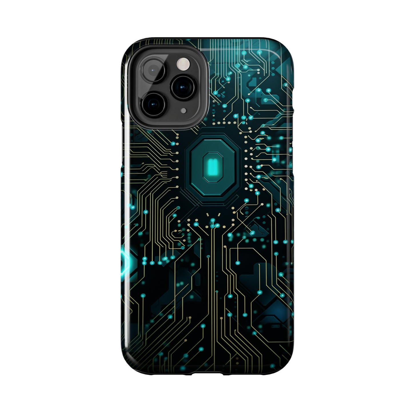 Neon Nexus: Cyberpunk Circuit Board | Futuristic Tech-Inspired iPhone Case