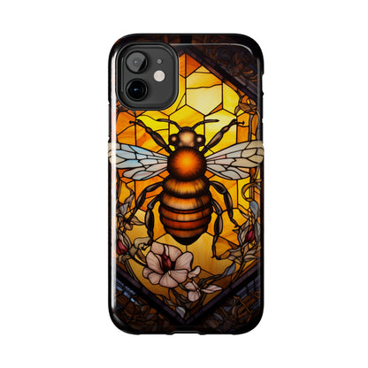 Stained glass Honey Bee iPhone Case | Embrace the Sweetness of Nature's Workers