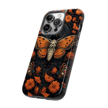 Eerie Elegance Halloween Goth Moth Phone Cover