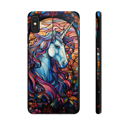 Unicorn Stained Glass iPhone Case | Mythical Beauty and Device Protection