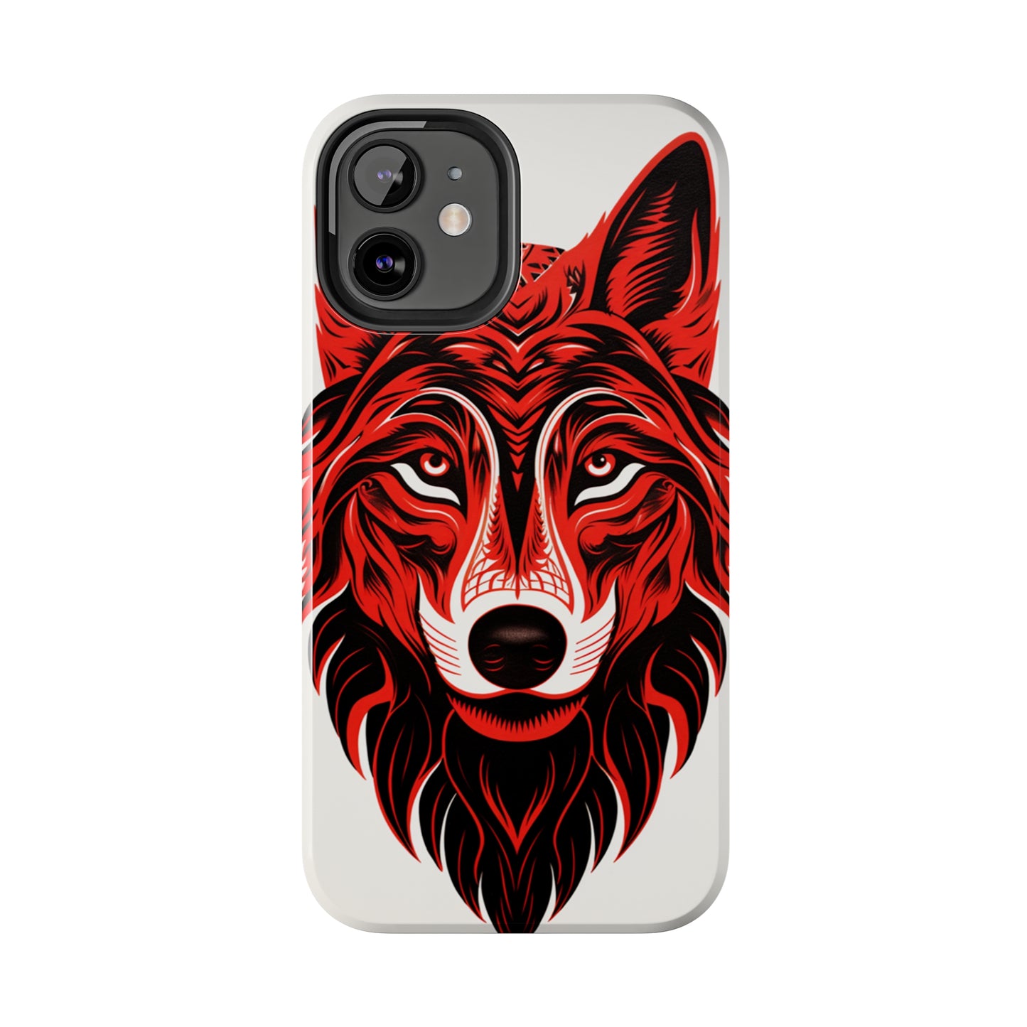 Mystic Echoes: Native American Tribal Wolf | Cultural Heritage iPhone Case