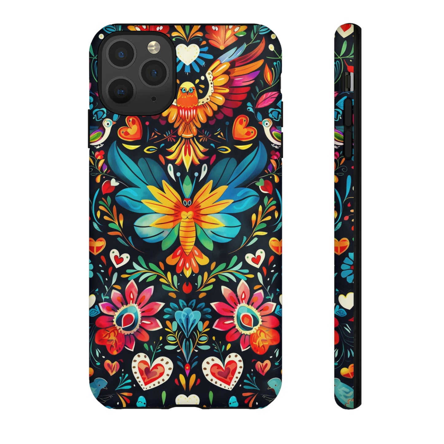 Floral Explosion Magic Hearts Phone Case