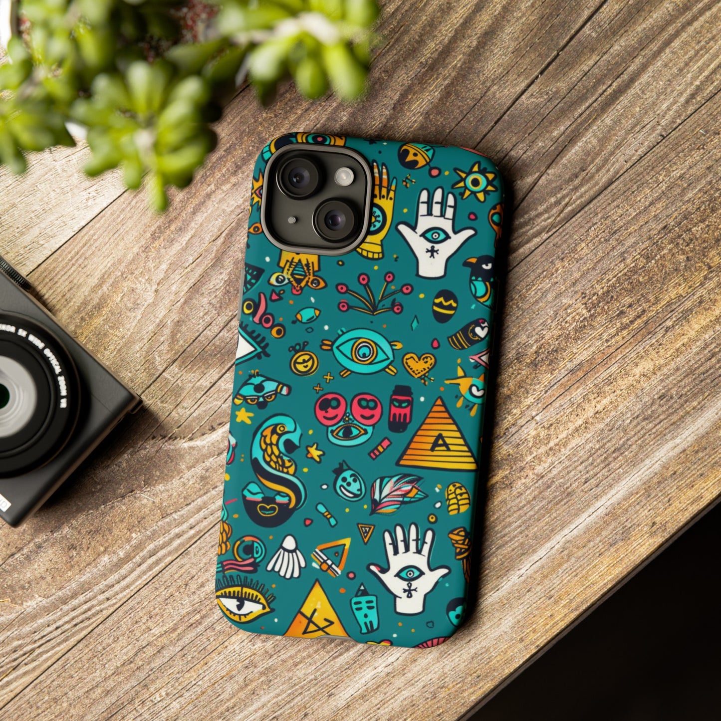 UFOs and Ancient Egypt Talisman Collage Phone Case