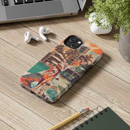 A Day at the Beach iPhone Tough Case | Embrace the Serenity of Coastal Living with Reliable Protection