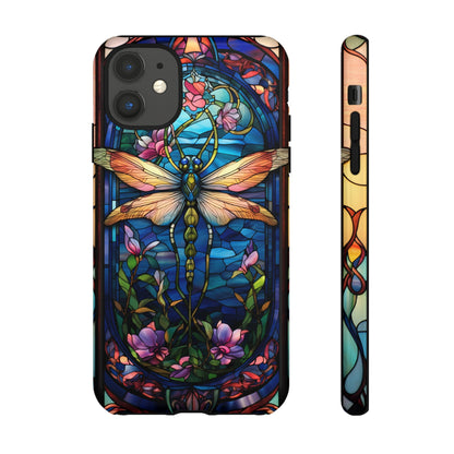 Art Nouveau Stained Glass Dragonfly Phone Case