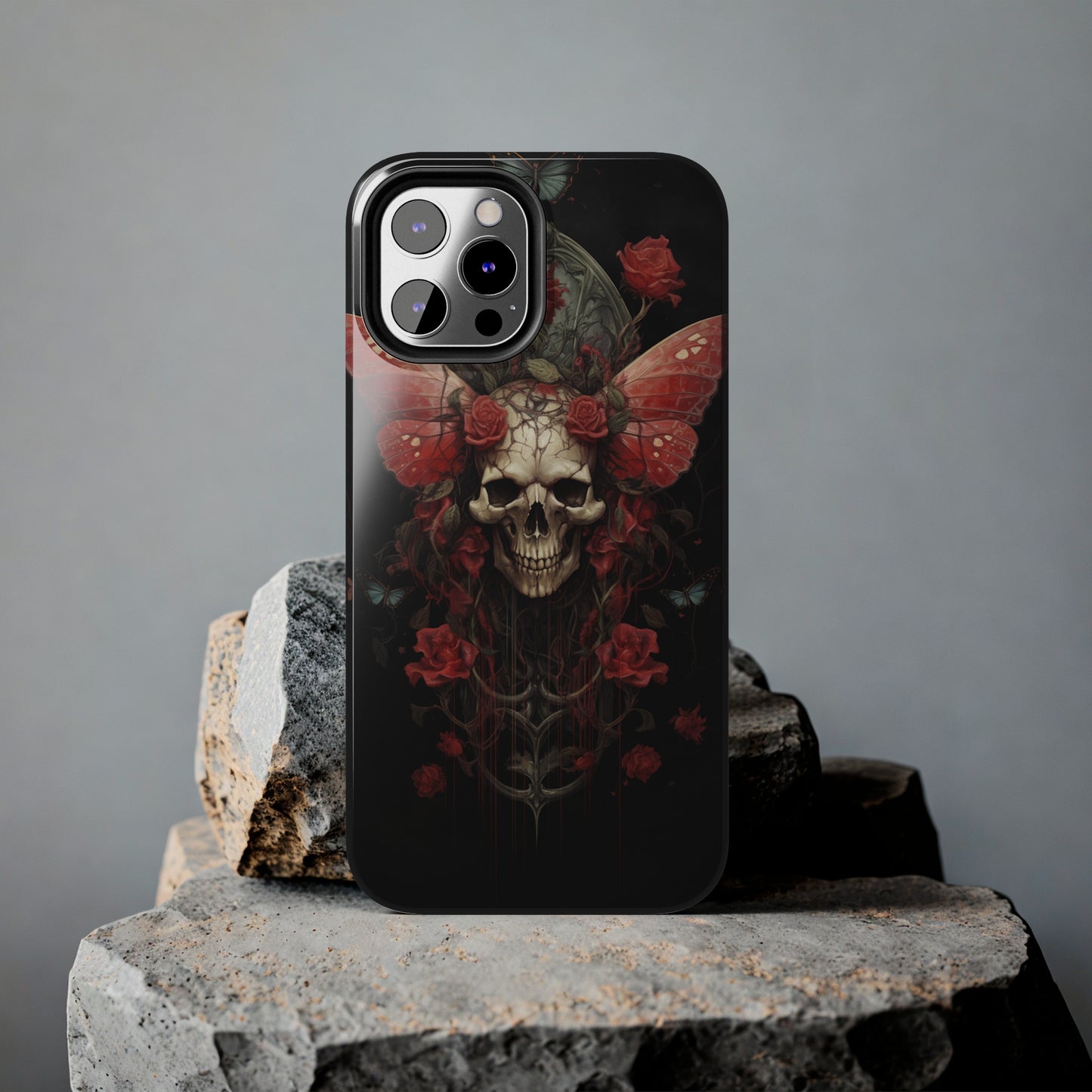 Deadhead Moth Gothic Dark Academia iPhone Case | Embrace Mysterious Elegance