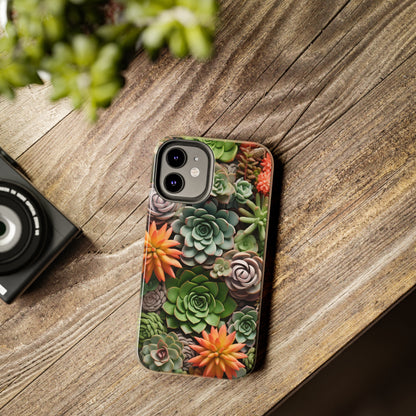 Succulent Desert Cactus Floral iPhone Case | Embrace the Beauty of Arid Elegance