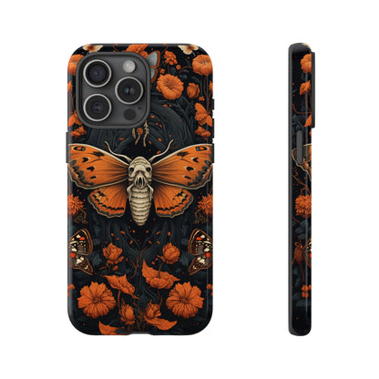 Eerie Elegance Halloween Goth Moth Phone Cover