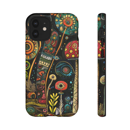 Retro 1960s Psychedelic Flowers Phone Case