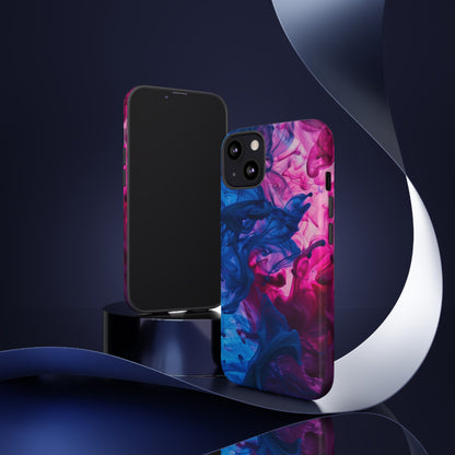 Magenta and Blue Color Explosion Phone Case