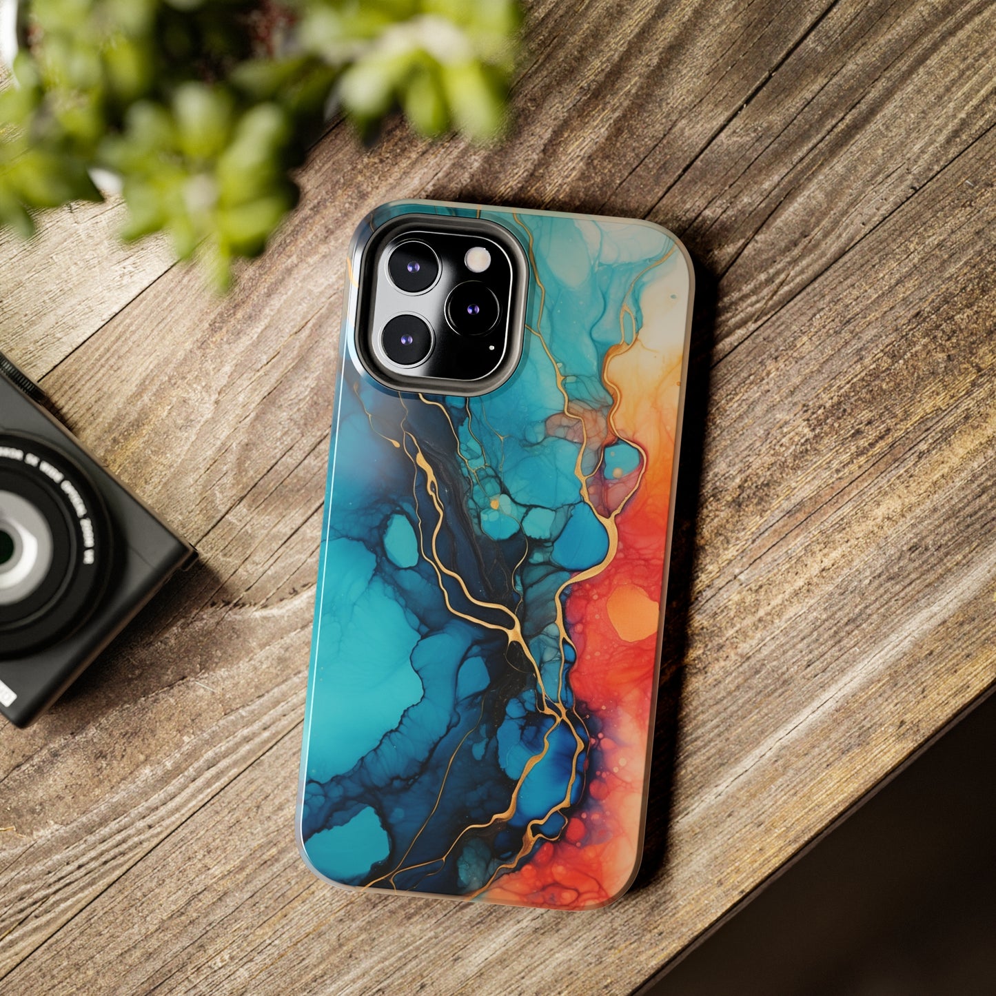 Marbled Watercolor iPhone Case | Embrace the Mesmerizing Multicolor Art