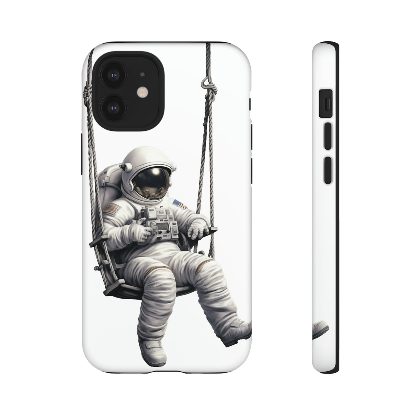 Astronaut on a Swing Phone Case