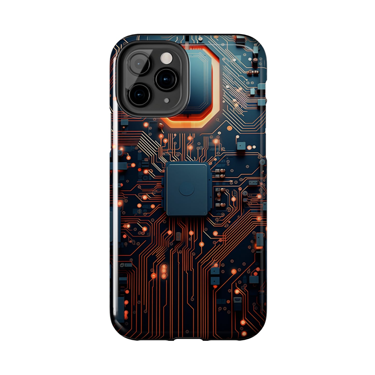 Neon Nexus: Cyberpunk Circuit Board | Futuristic Tech-Inspired iPhone Case