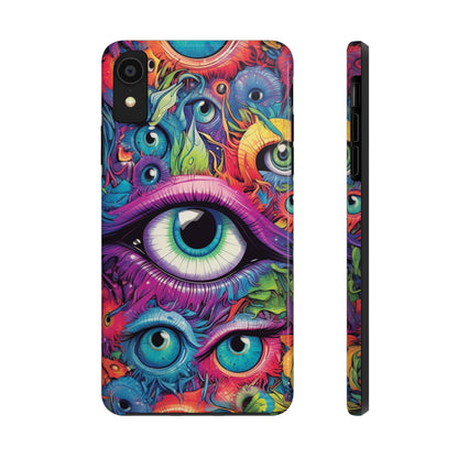 Psychedelic Eyeballs Phone Case for iPhone | Embrace a Trippy Visual Experience with Reliable Protection