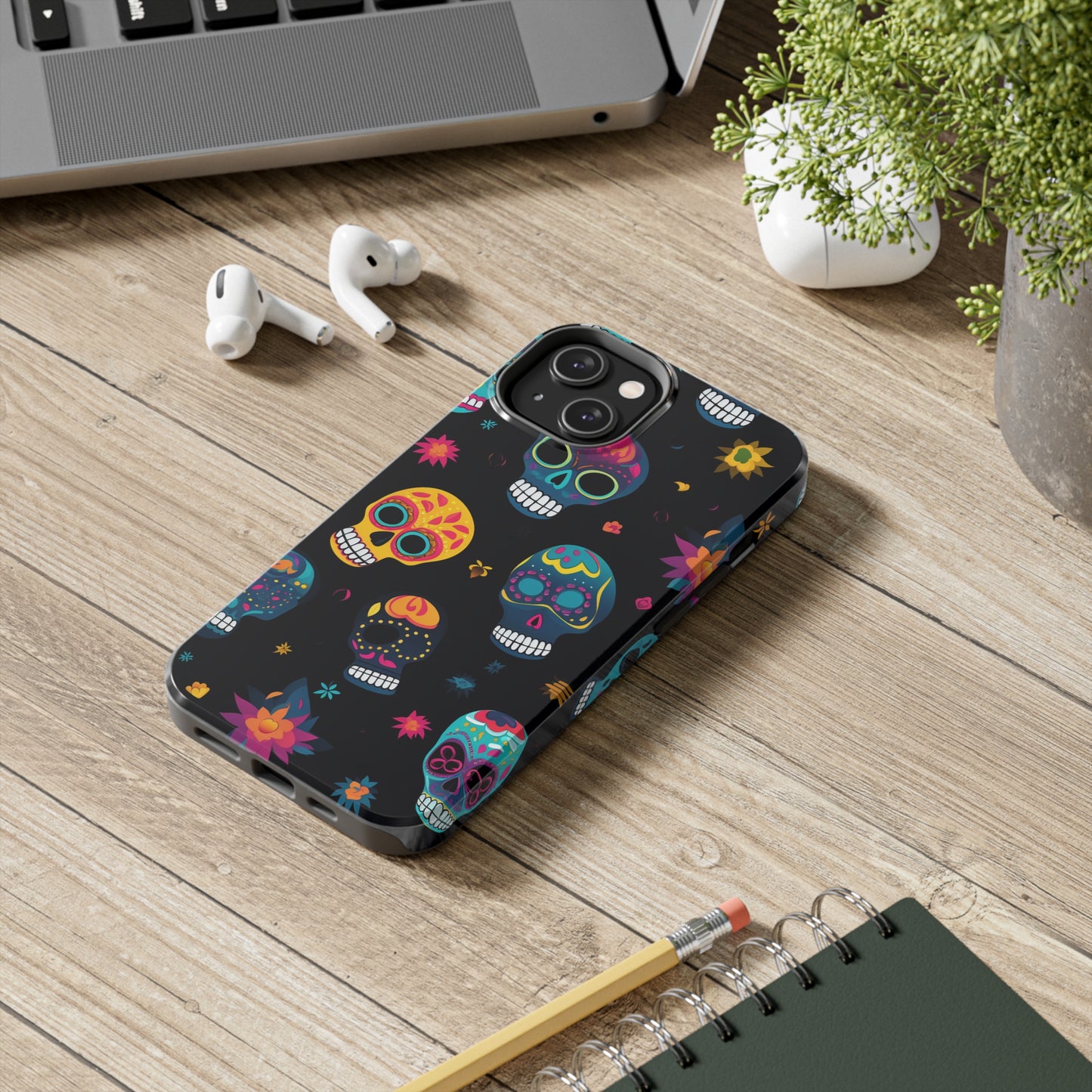 Sugar Skull iPhone Case | Day of the Dead Elegance for Apple iPhone Models