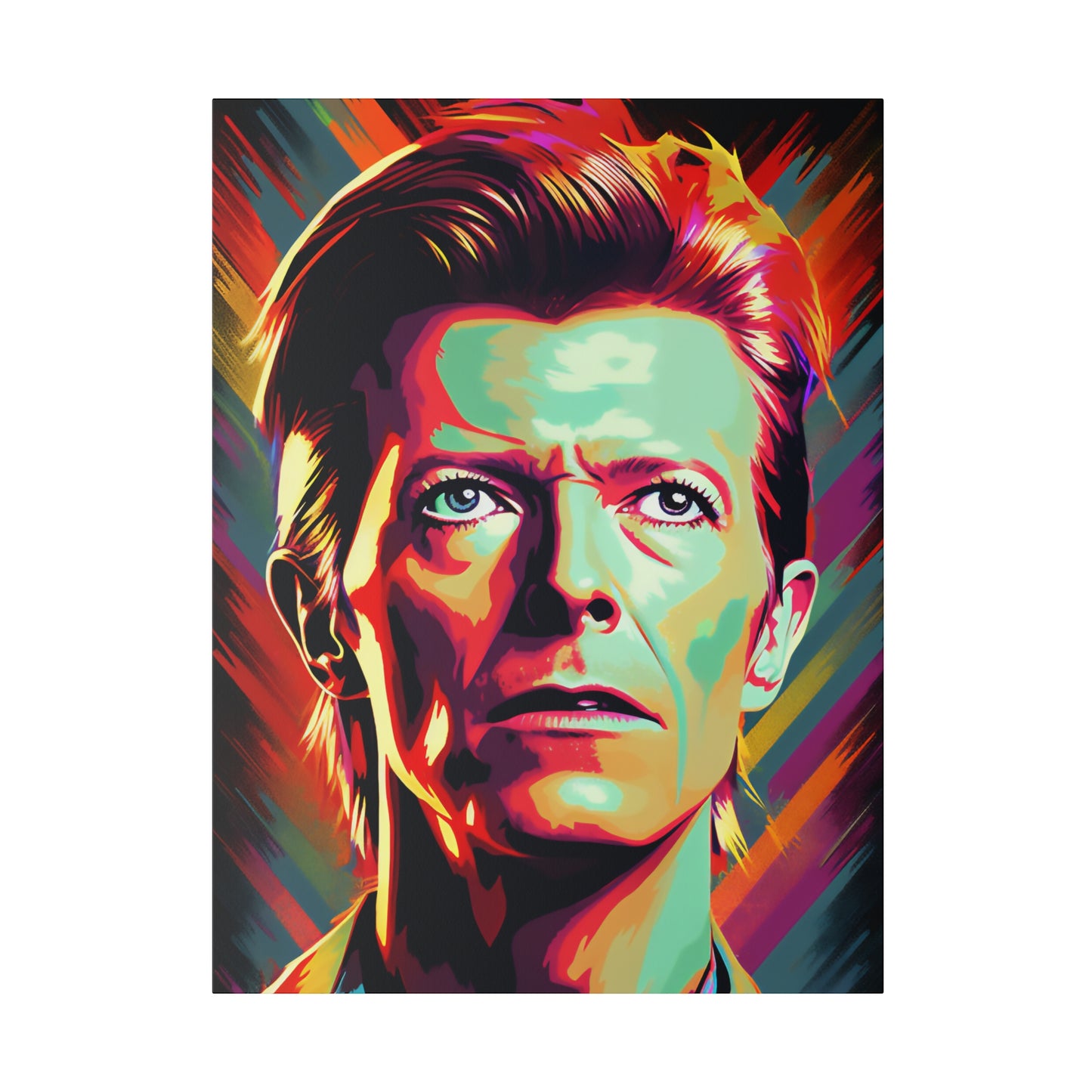 David Bowie Pop Art  | Stretched Canvas Print