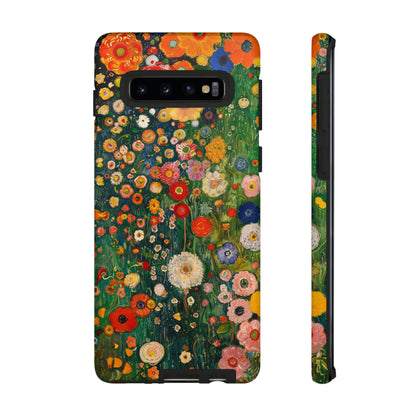 Gustav Klimt Style Flower Garden Painting Phone Case