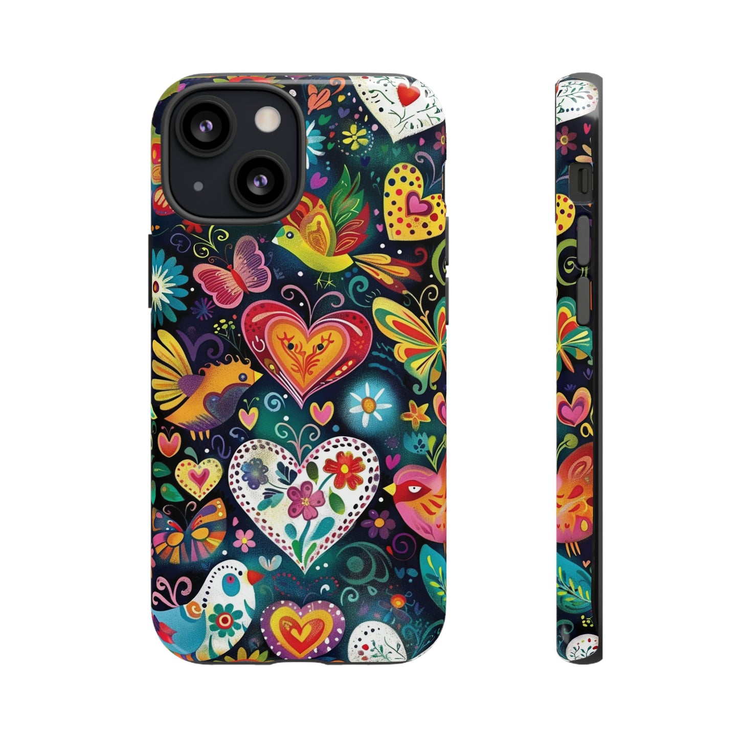 Floral Butterfly Magic Hearts Phone Case