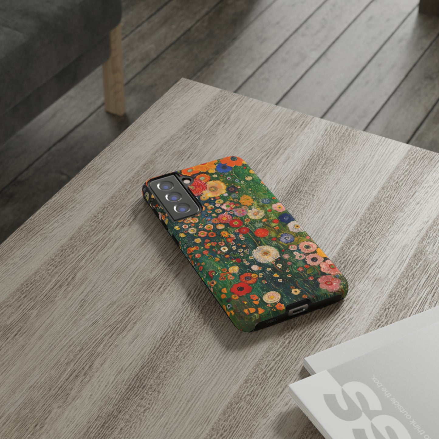 Gustav Klimt Style Flower Garden Painting Phone Case