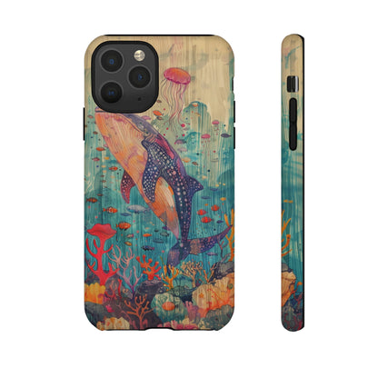 Whale Shark, Turtle, Manta Ray Phone Case