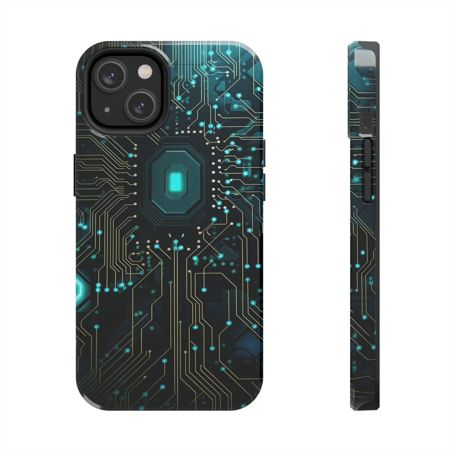 iPhone XR Futuristic Circuit Art