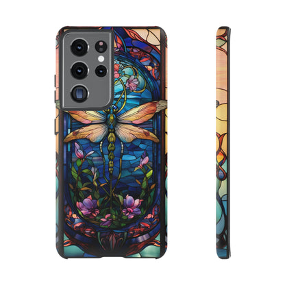 Art Nouveau Stained Glass Dragonfly Phone Case