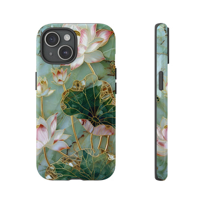 Elegant Floral Phone Case - Tough Cases with Lotus Design