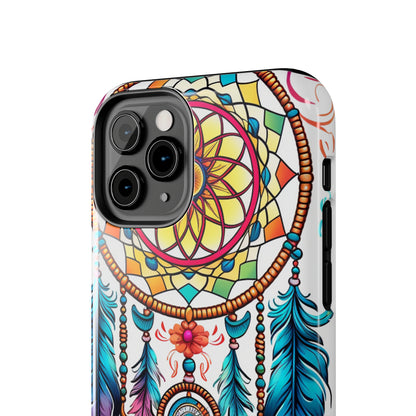 Psychedelic Native American Dreamcatcher iPhone Case | Fusion of Art and Cultural Heritage