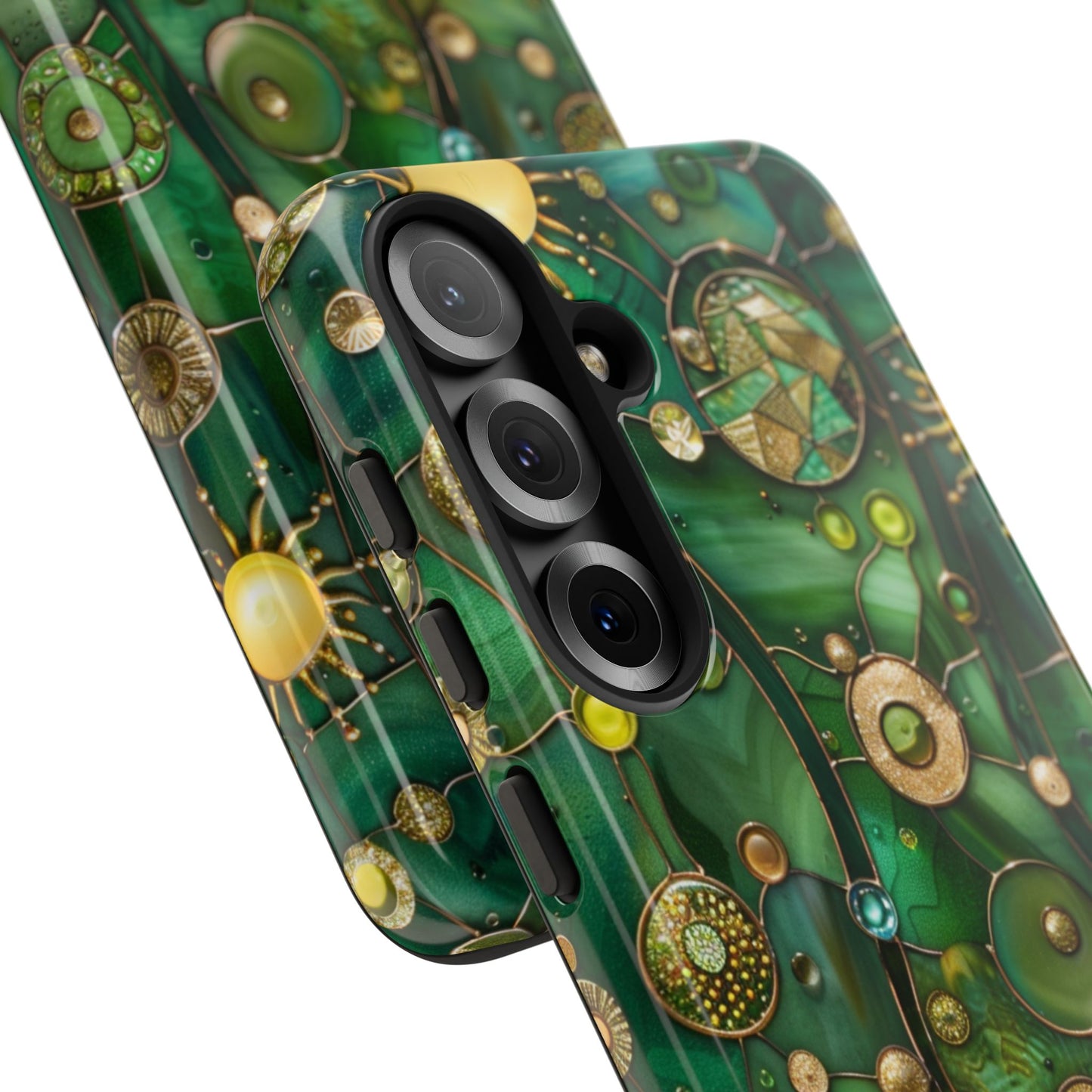 Green Celestial Stained Glass Mosaic Phone Case