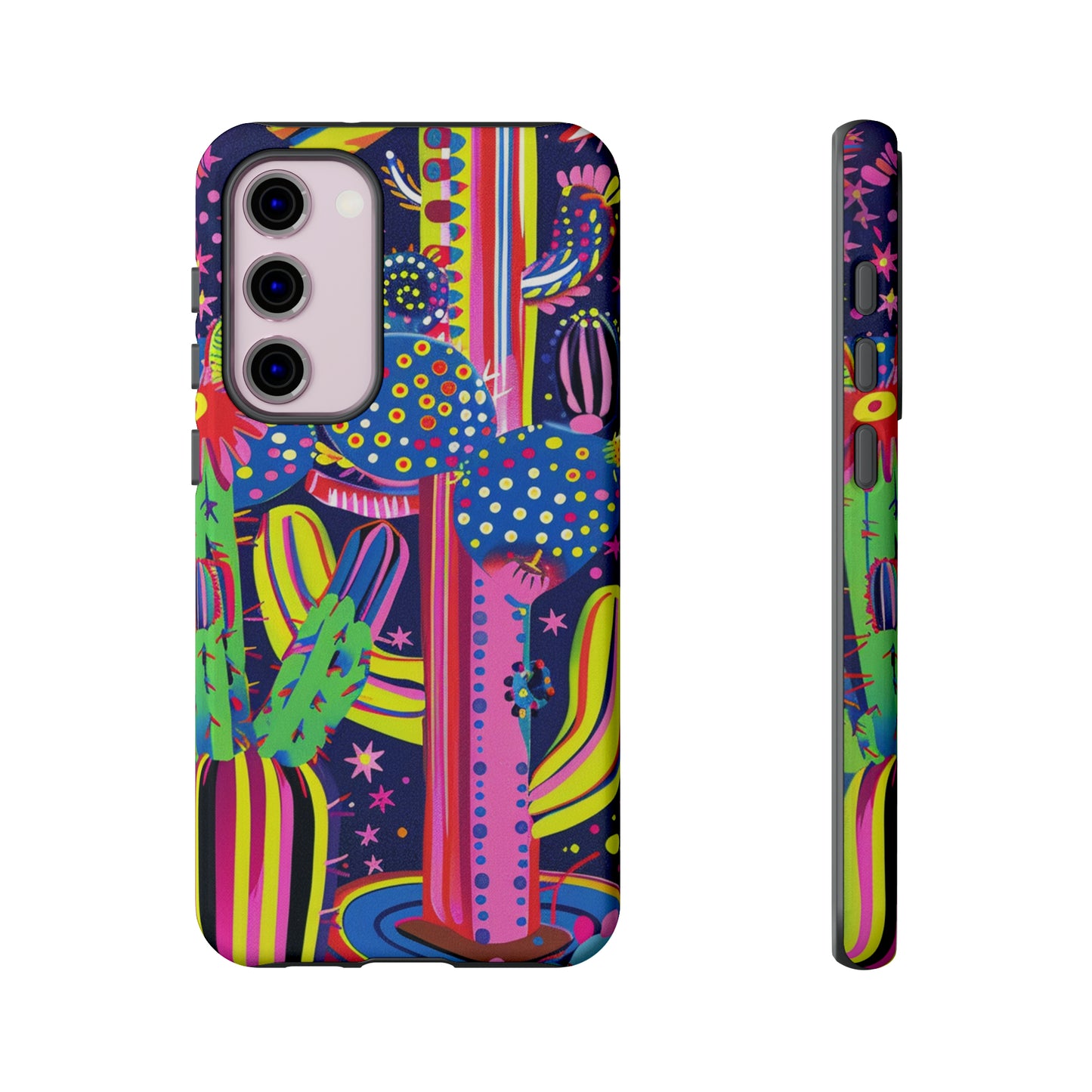 Retro 1960s Psychedelic Cactus Flowers Phone Case