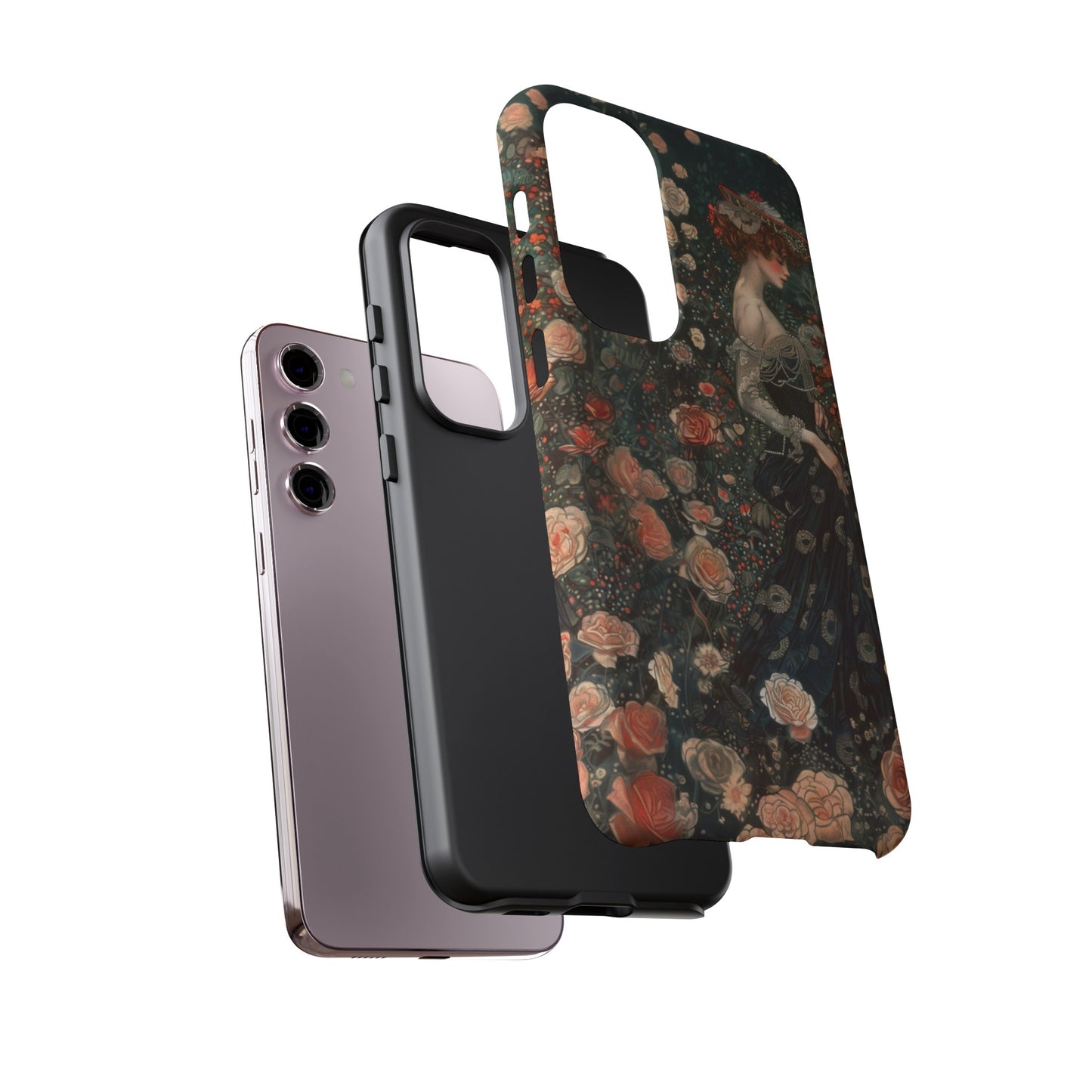 Art Nouveau French Floral Beauty Painting Phone Case