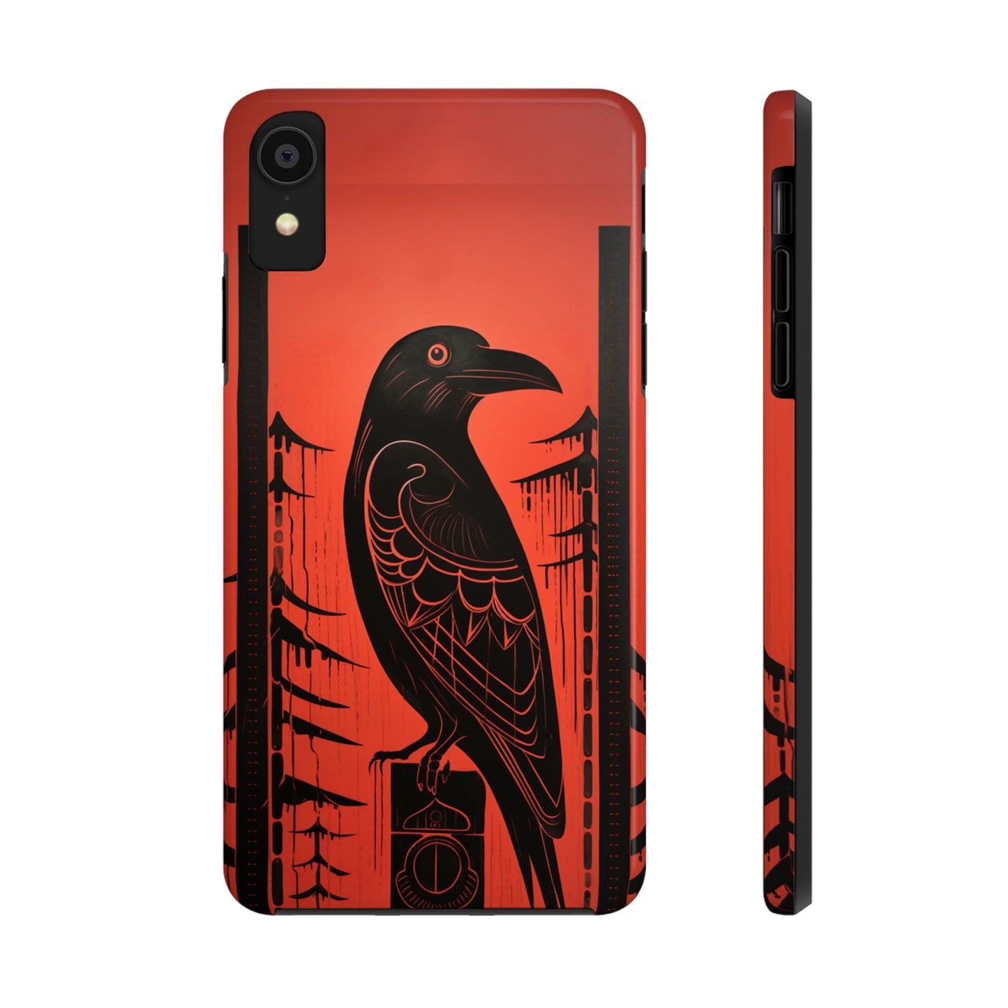 Mystic Totem: Northwest Native American Tribal Raven | Cultural Heritage iPhone Case