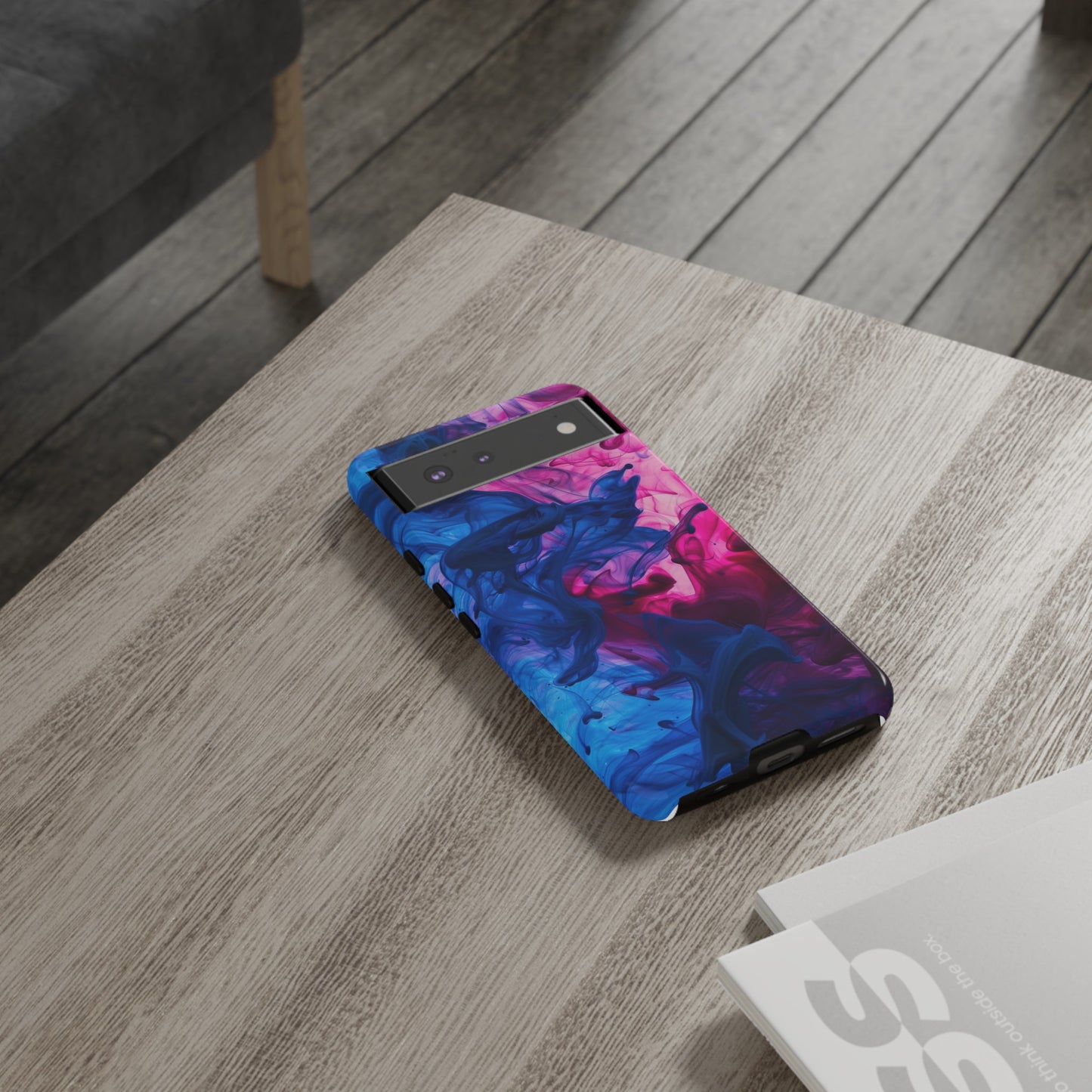 Magenta and Blue Color Explosion Phone Case