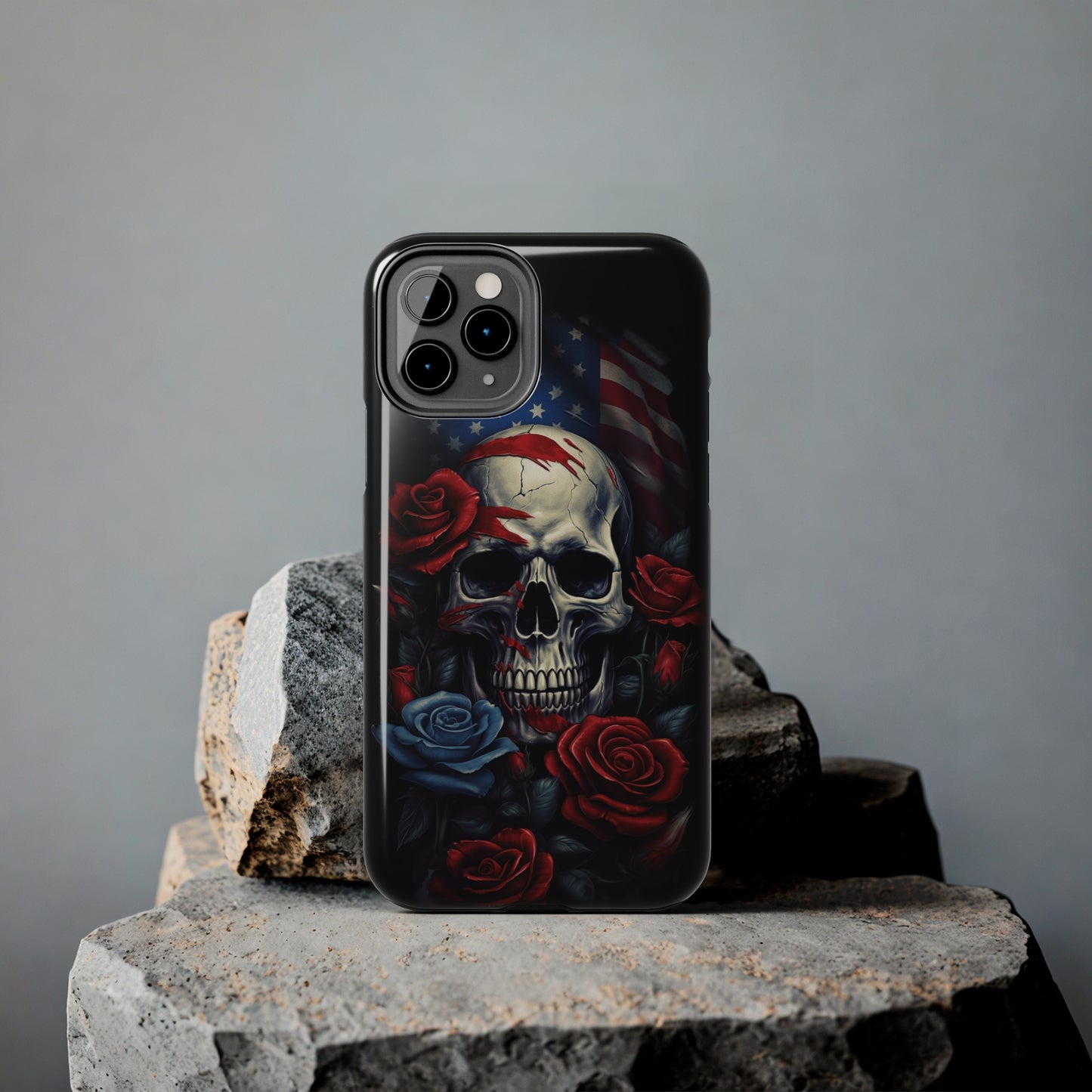 Skull USA Flag iPhone Case | Patriotic Edge with Stylish Protection