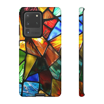 Color Explosion Abstract Stained Glass Phone Case