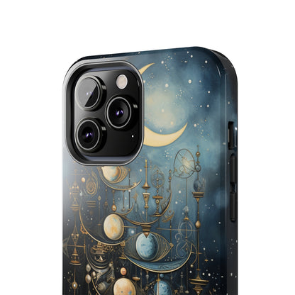 Esoteric Art Nouveau Moon Phases iPhone Case | Embrace the Mystical Beauty of Lunar Transitions