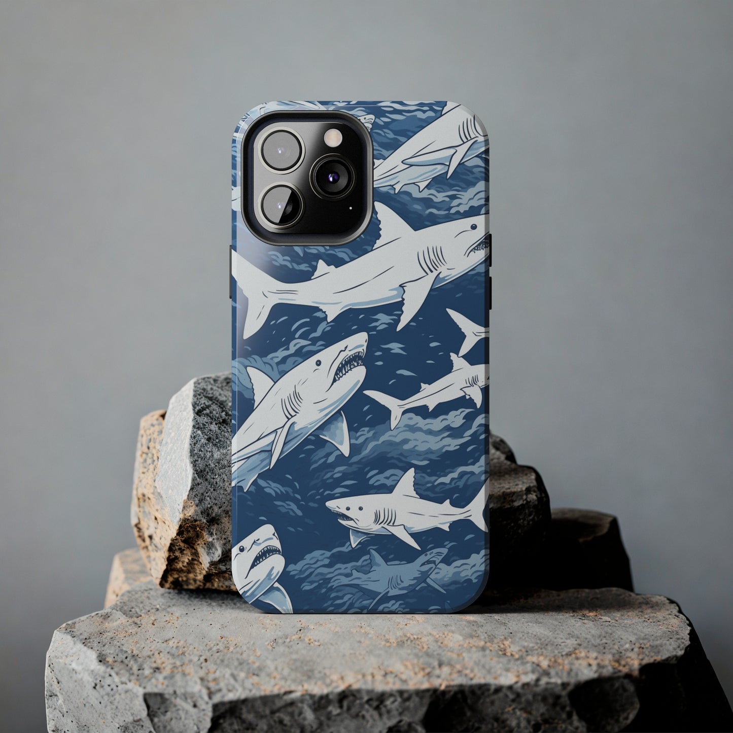 Shark Design: Dive into the Depths with an Aquatic Adventure iPhone Case