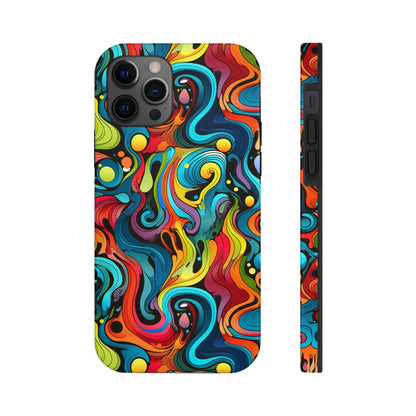 Psychedelic Rainbow Tough iPhone Case | Embrace Vibrant Style and Reliable Protection