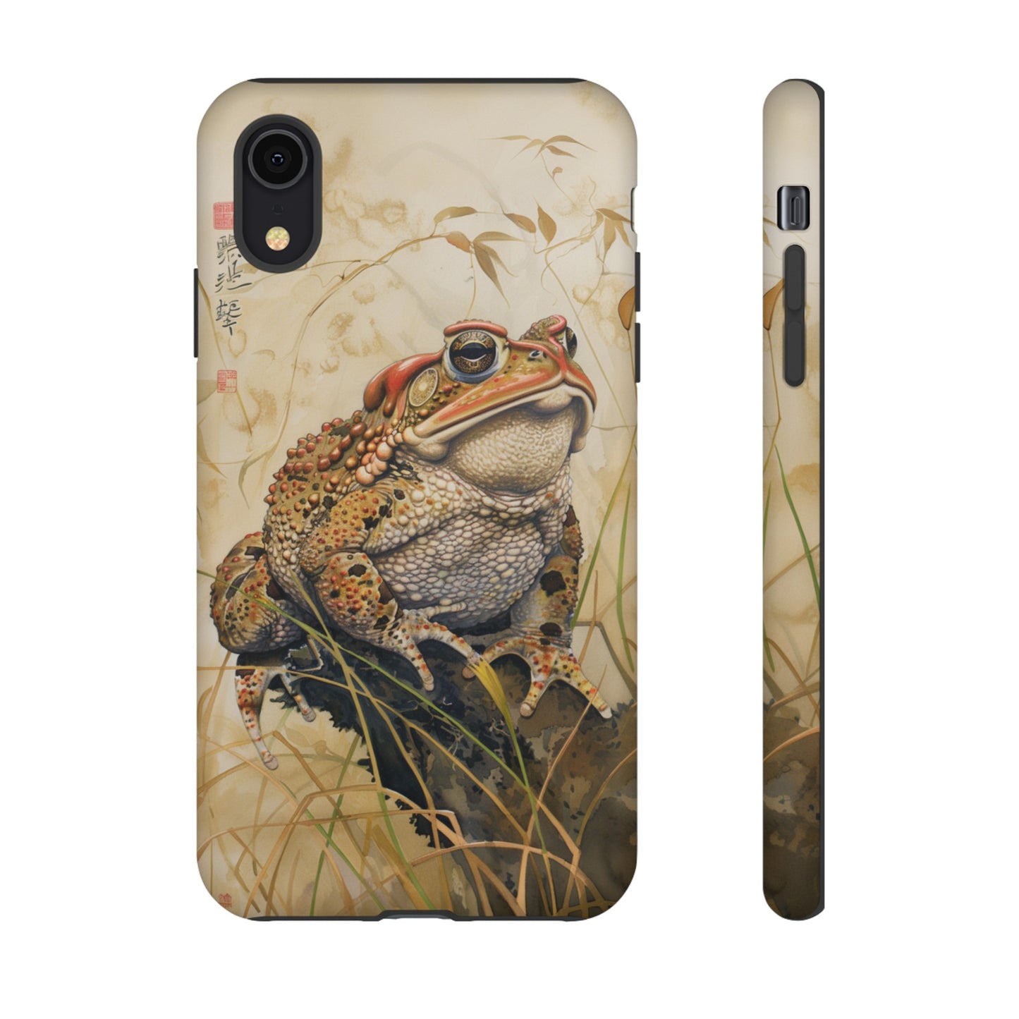 Toad on a Branch Japanese Style Art Painting Phone Case