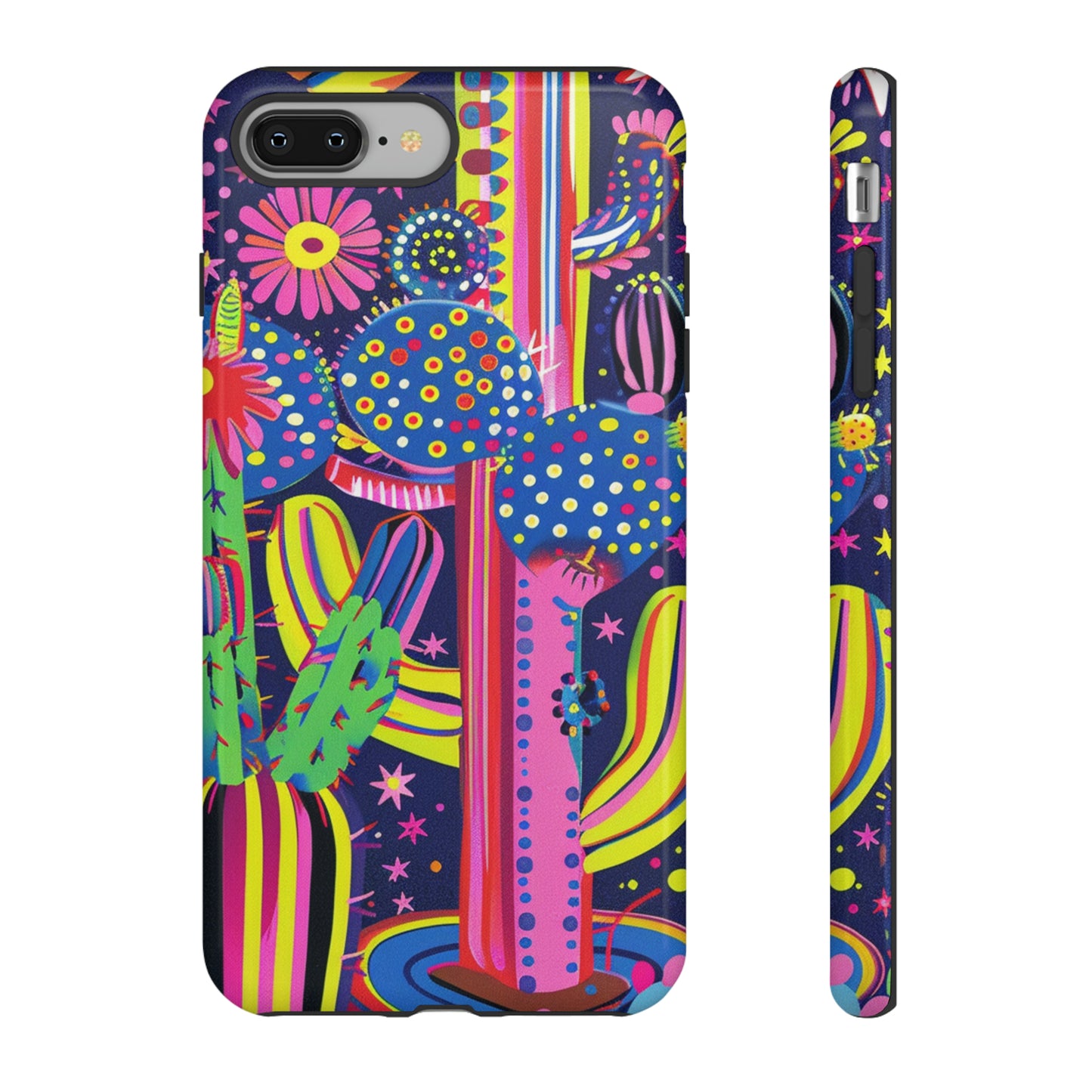 Retro 1960s Psychedelic Cactus Flowers Phone Case