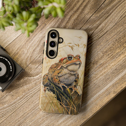 Toad on a Branch Japanese Style Art Painting Phone Case