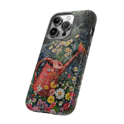 Flowers and Watering Can Floral Oil Painting Phone Case