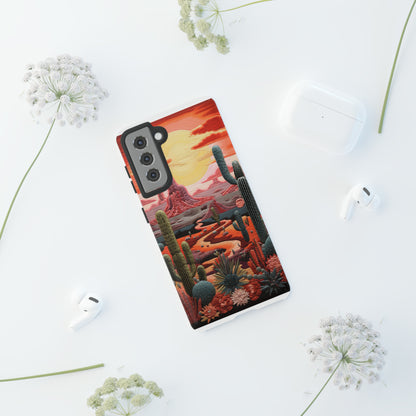 Cactus Desert Sunset Phone Case