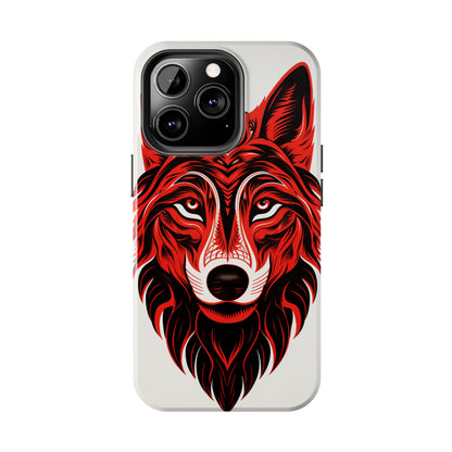 Mystic Echoes: Native American Tribal Wolf | Cultural Heritage iPhone Case