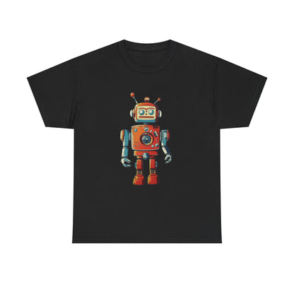 mid century robot toy style t shirt